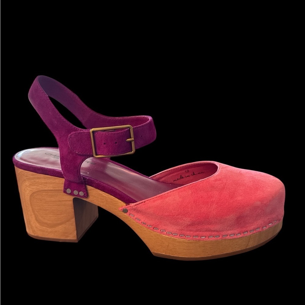 Charlotte Stone Pink Suede Mules